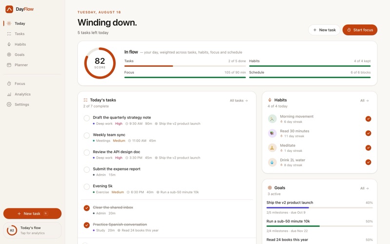 DayFlow template