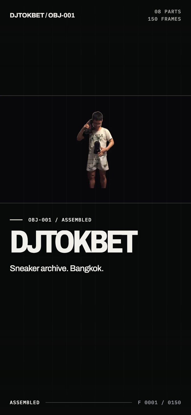 DJTOKBET &mdash; EXPLODED VIEW &mdash; Mobile &mdash; 390px