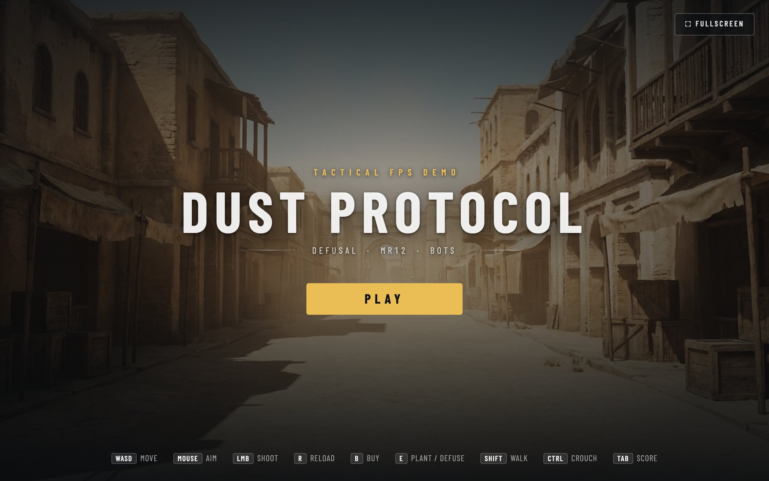 Dust Protocol &mdash; Title &mdash; defusal, MR12, bots