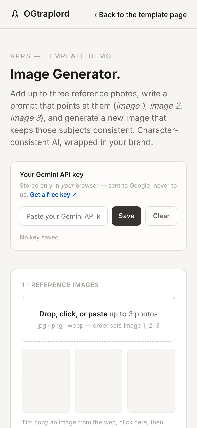Image Generator &mdash; Mobile &mdash; 390px