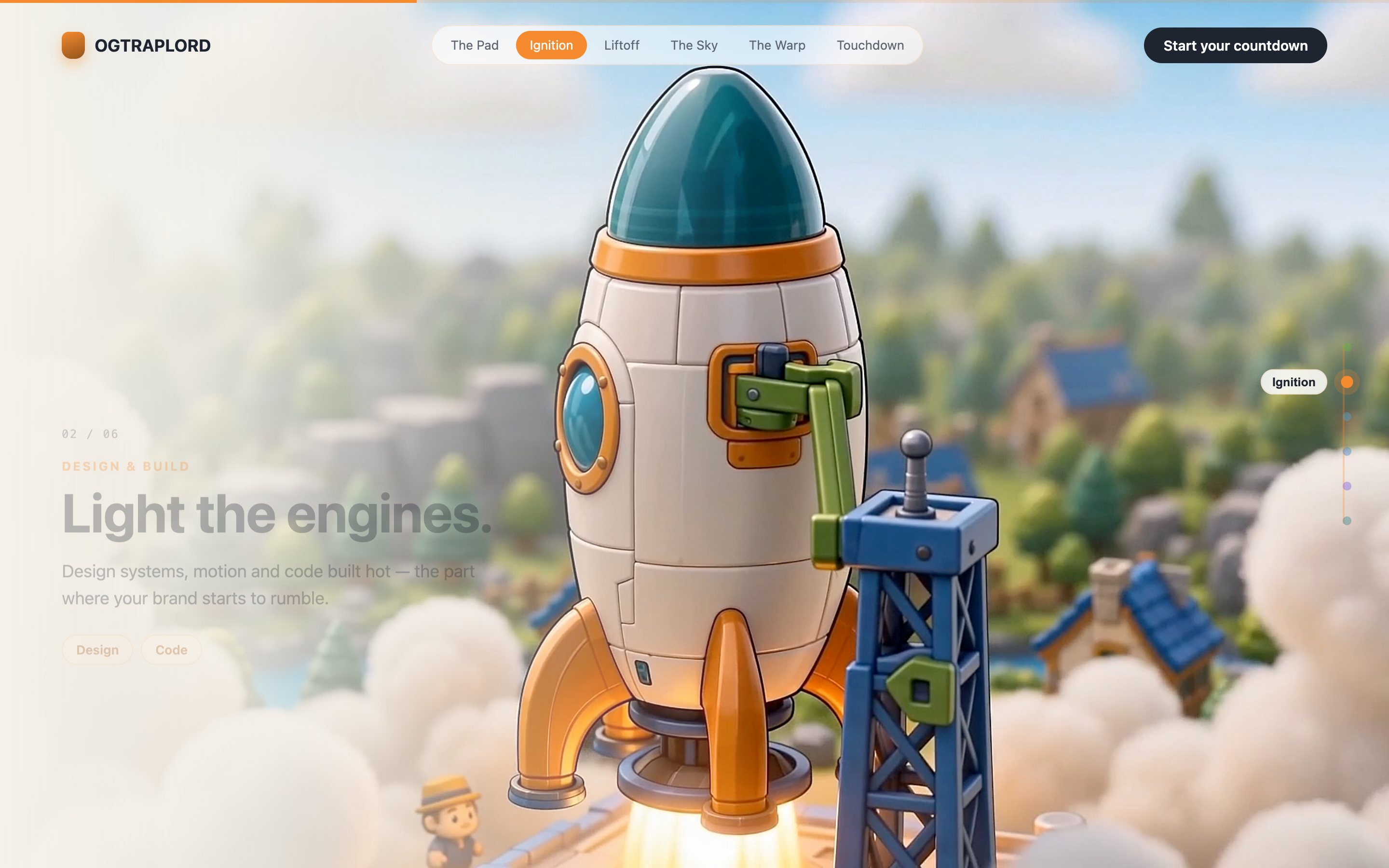 LIFTOFF &mdash; Second beat of the flight