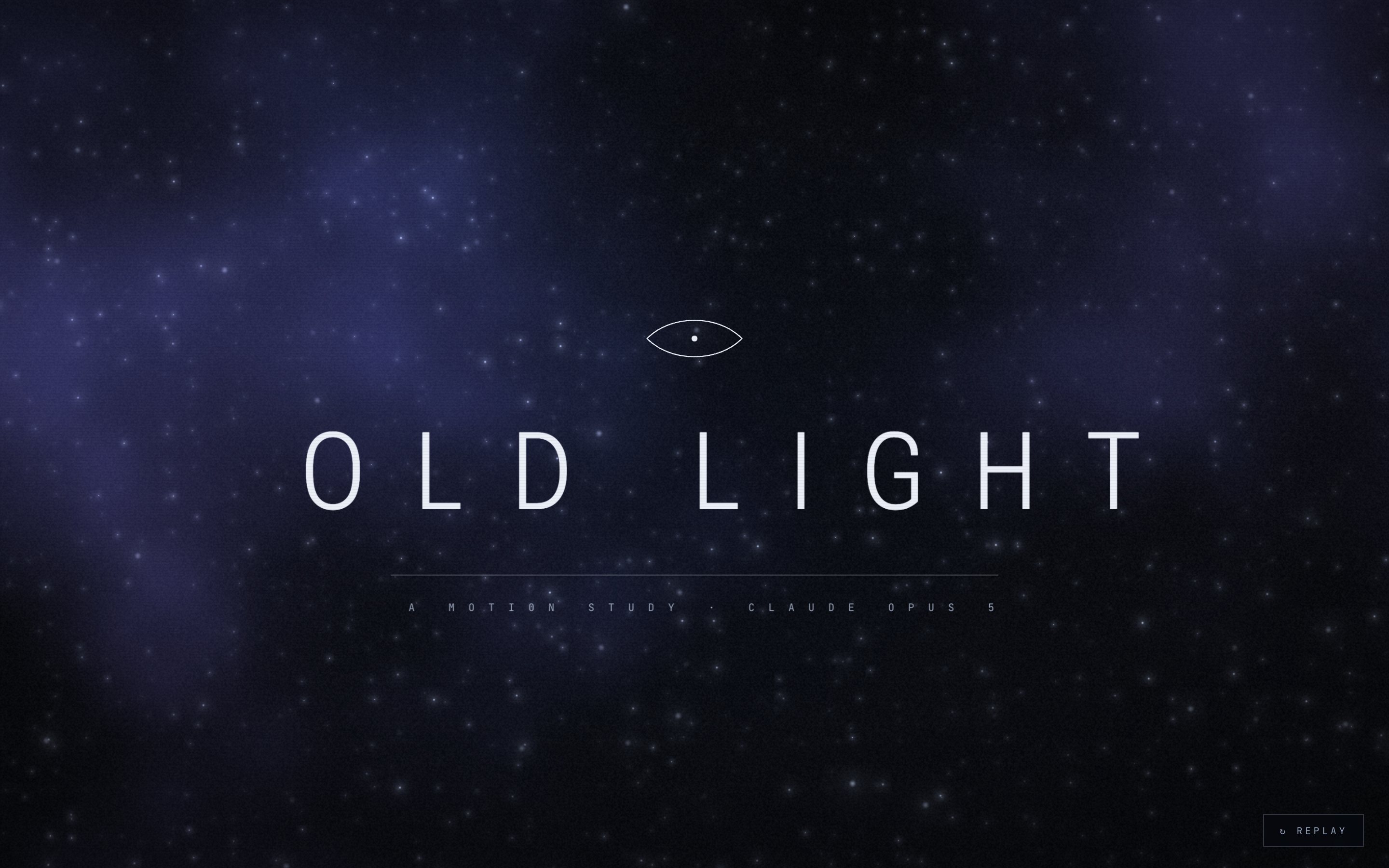 OLD LIGHT — Late in the flight