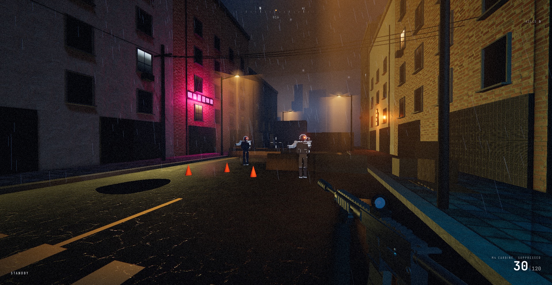 Operation Blackout — aiming down the optic in the rain
