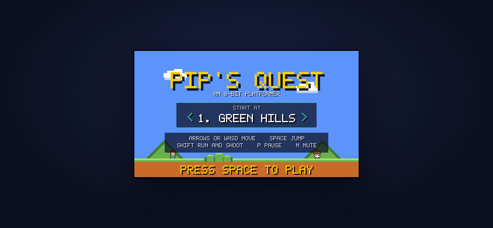 PIP’S QUEST &mdash; Mobile &mdash; landscape