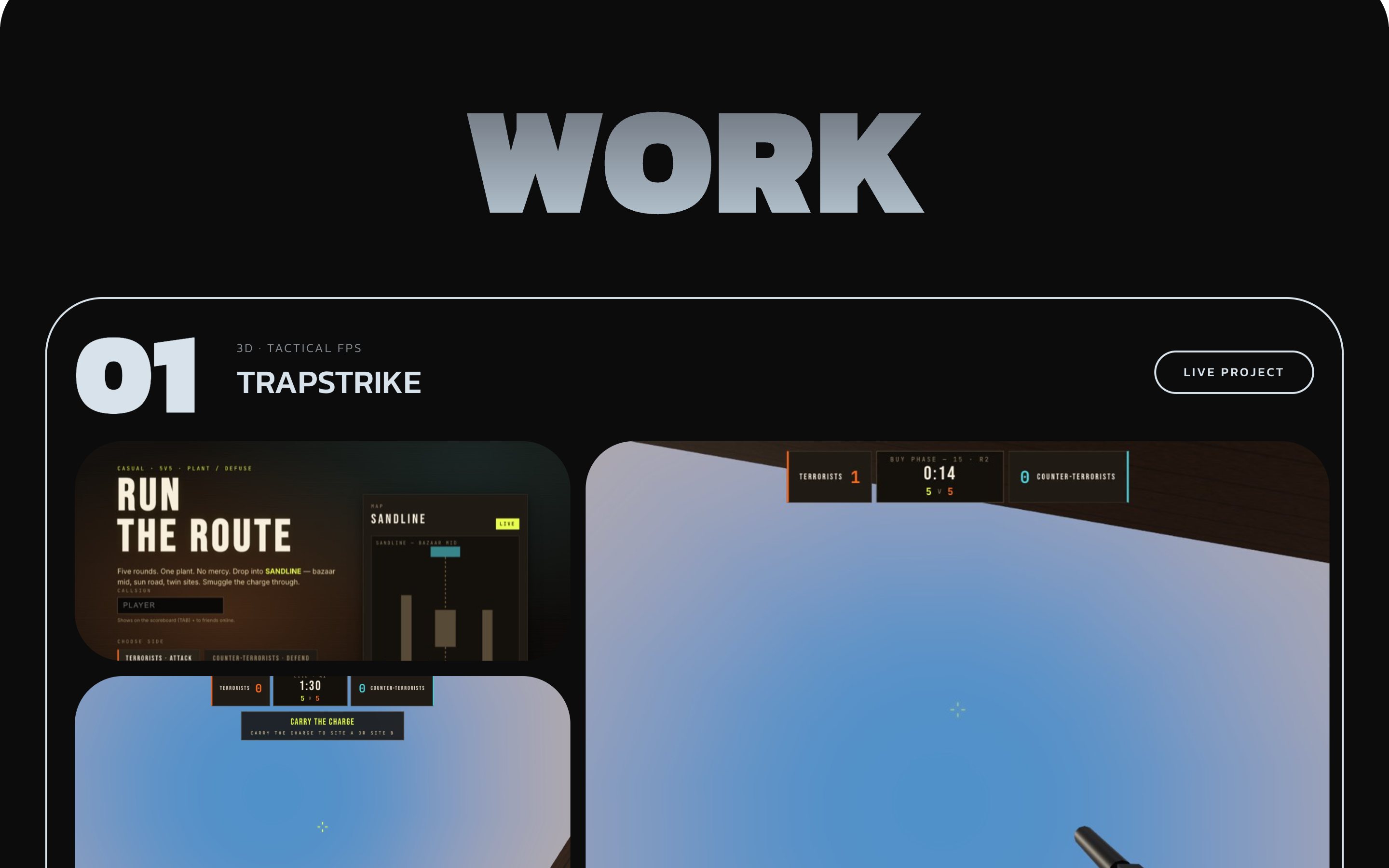 Portfolio Template &mdash; Mid-page