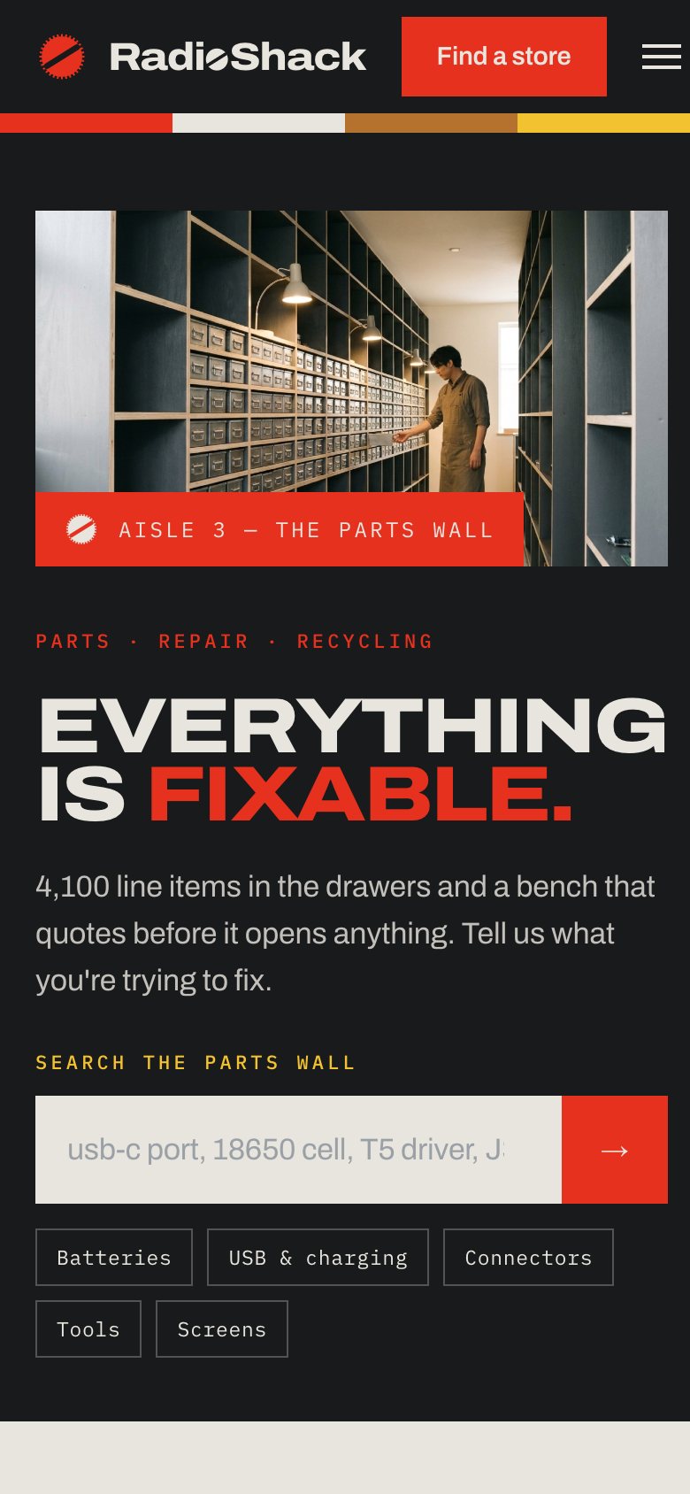 RadioShack &mdash; Mobile &mdash; 390px