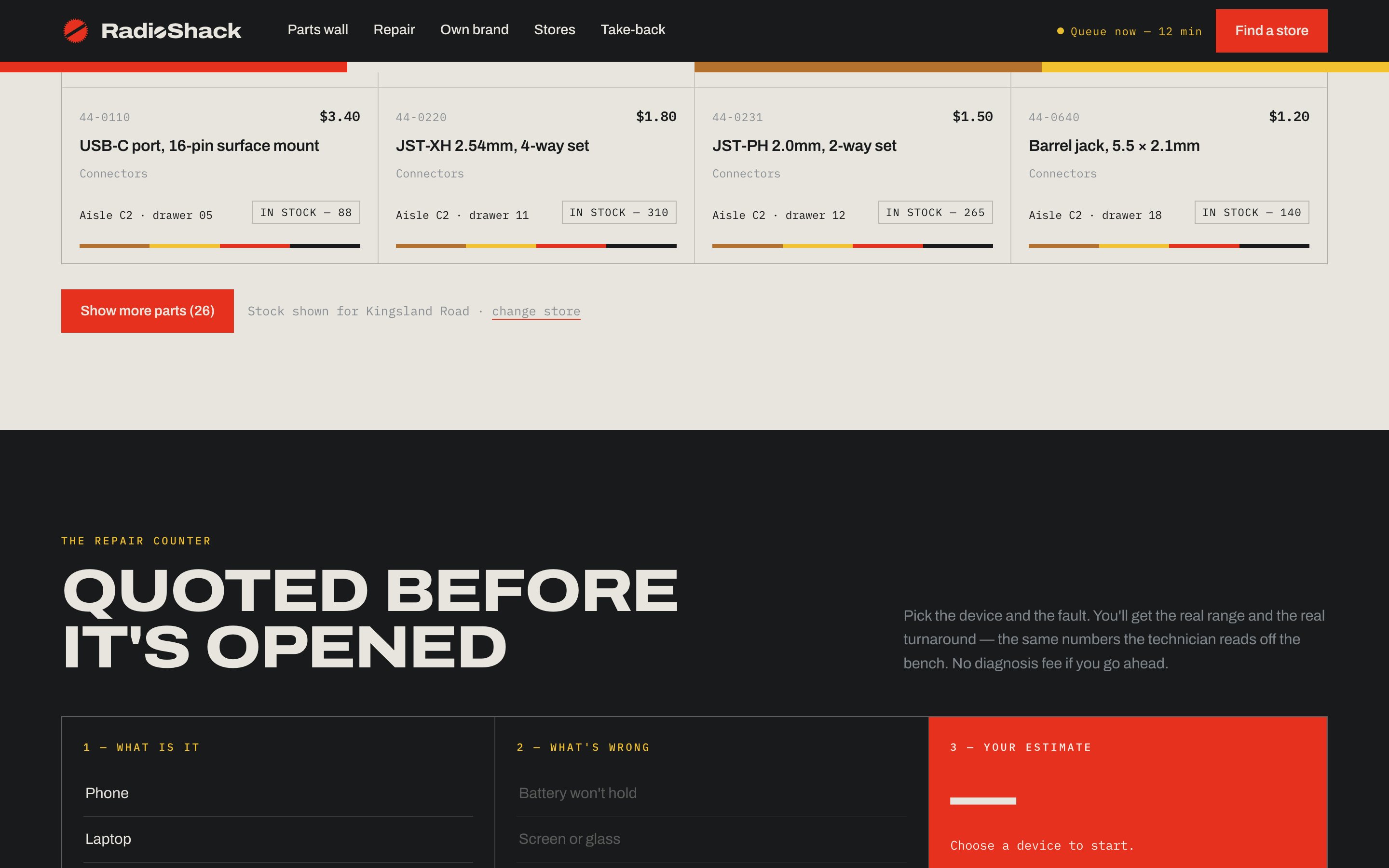 RadioShack &mdash; Second section