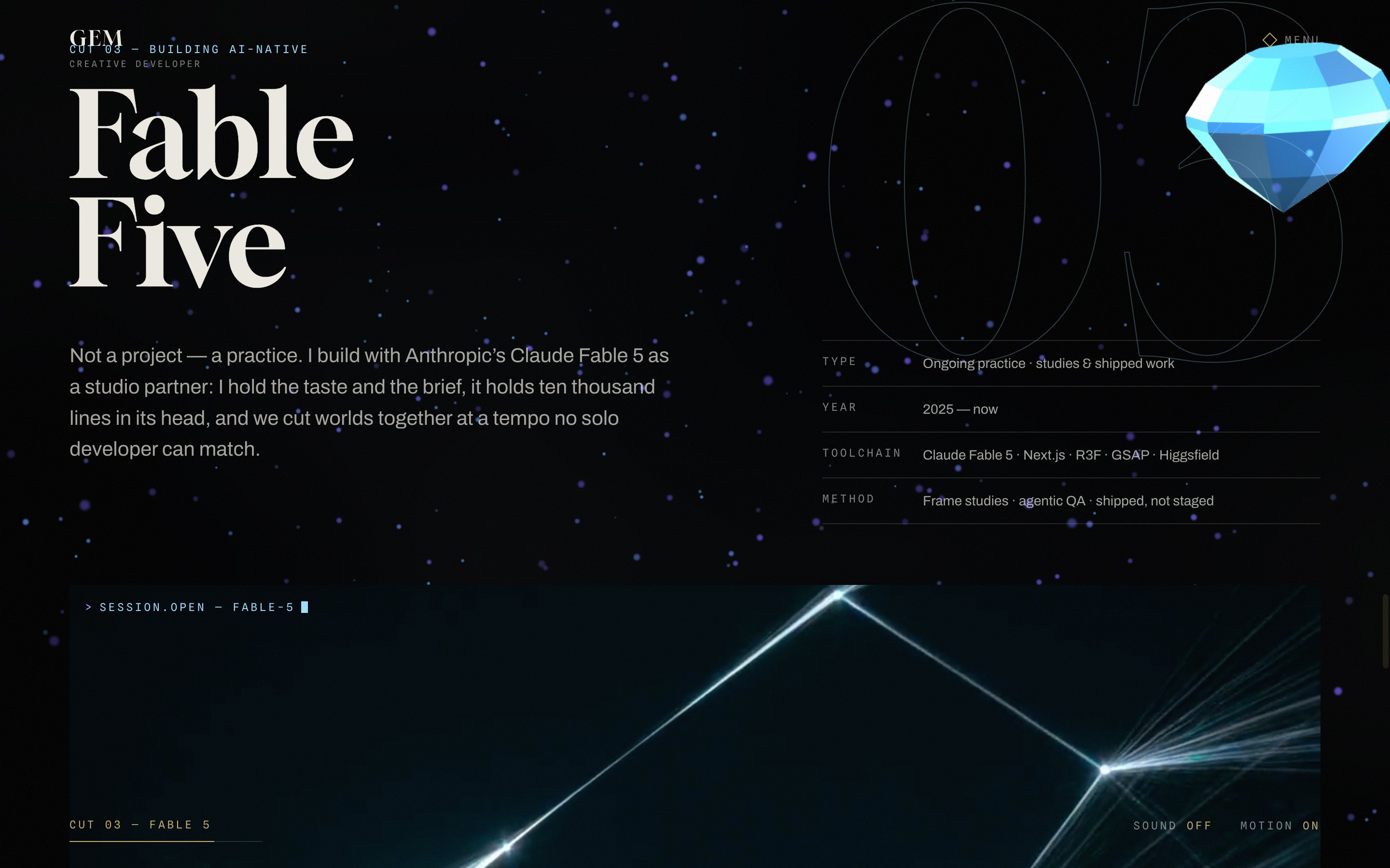 Showcase Portfolio &mdash; Further down