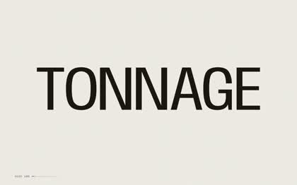 Tonnage template card