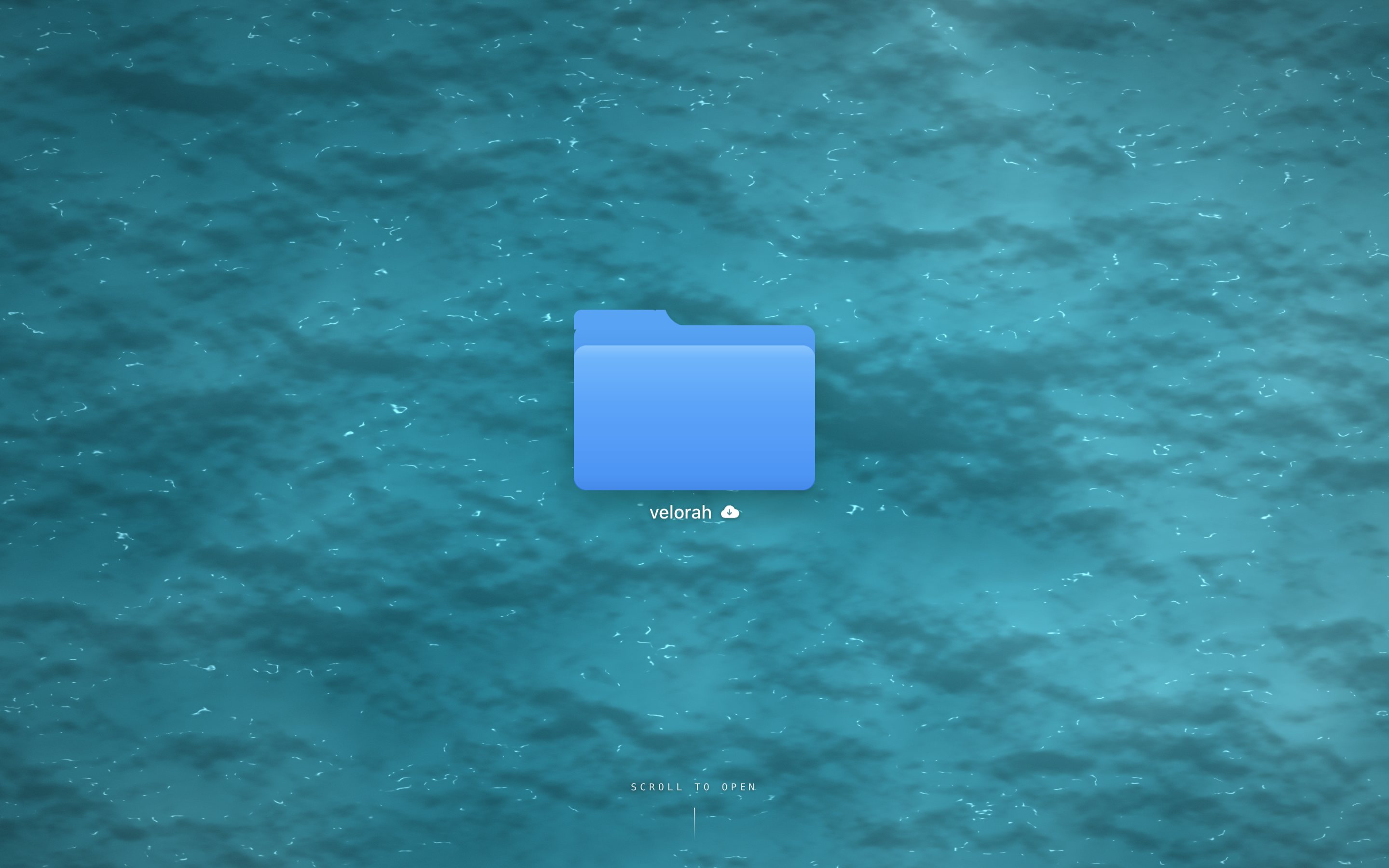 WebGL Portfolio &mdash; The opening frame &mdash; desktop, 1440&times;900