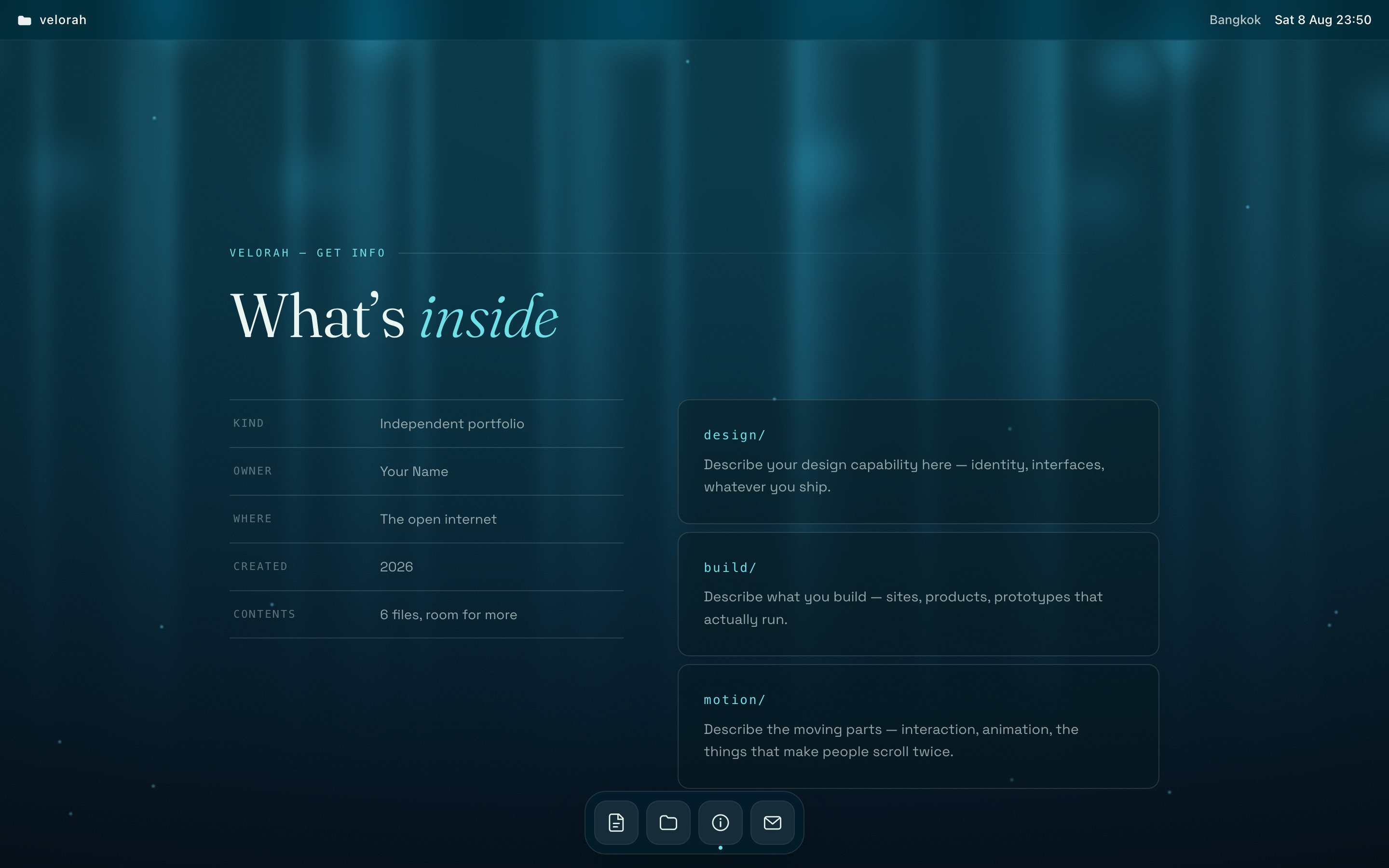 WebGL Portfolio &mdash; Late in the flight